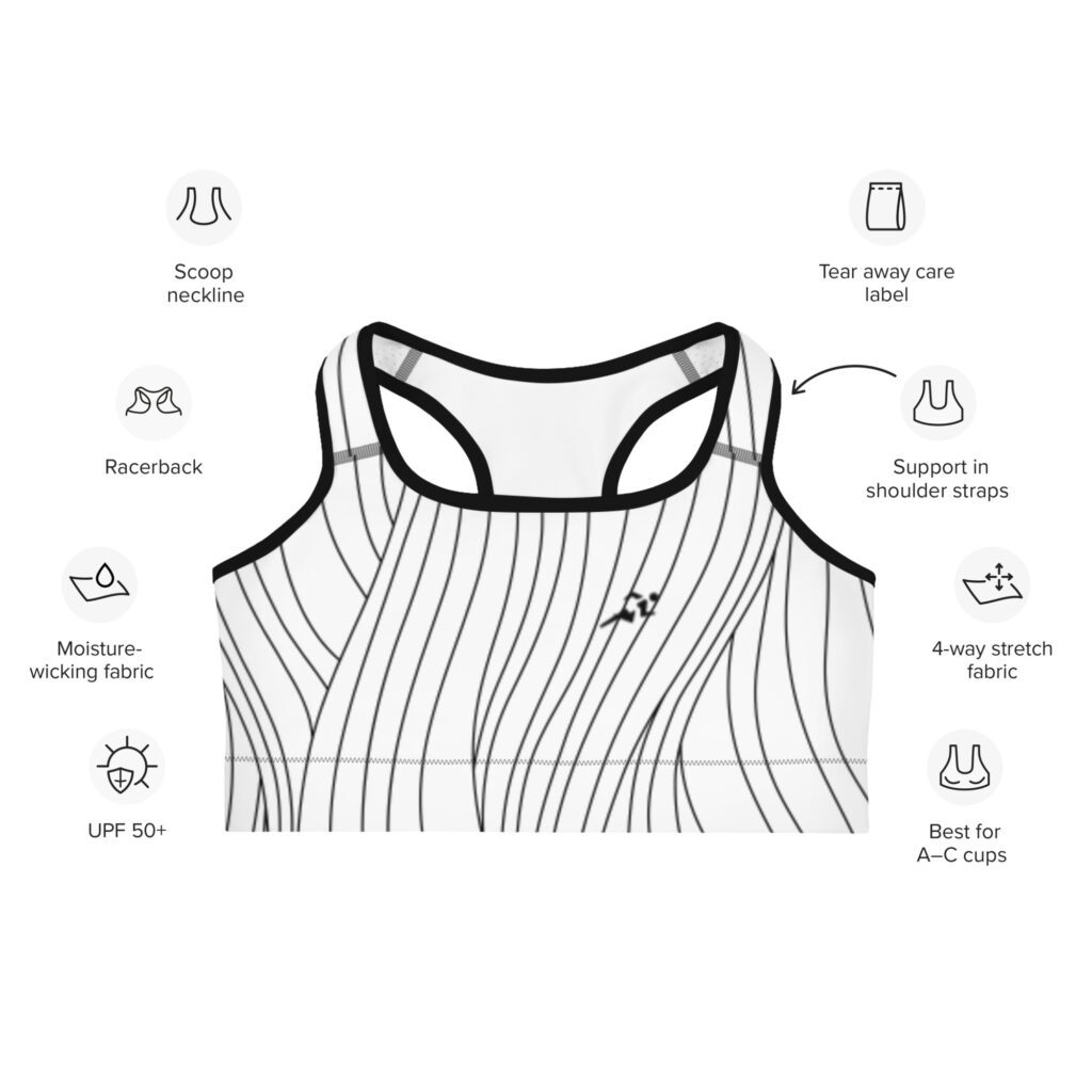 ZenActive Sports Bra – High Support, Moisture-Wicking, and Stylish Activewear